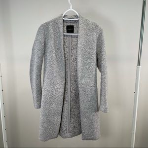 Warm grey long coat from Dynamite